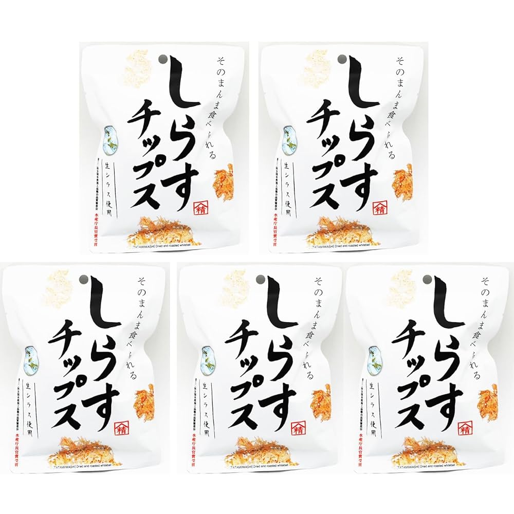 Amazon | しらすチップス 山精水産 8g 5袋 たたみいわし